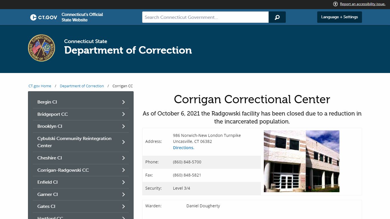 Corrigan CC - CT.gov