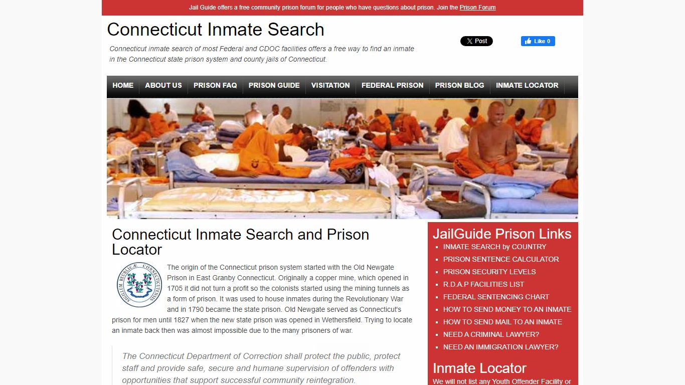 Connecticut Inmate Search and Prison Lookup - Jail Guide